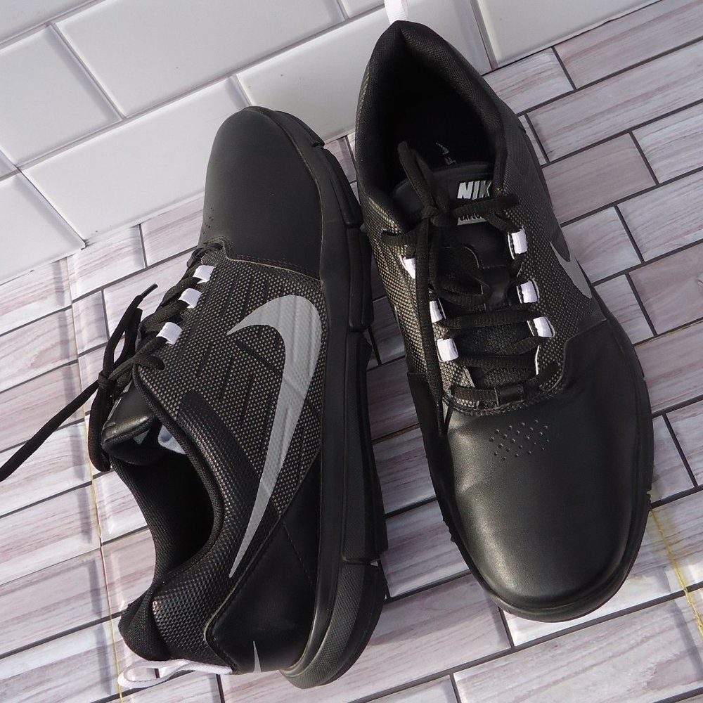 SIZE 12. NIKE Explorer CTRL soft spikes leather golf shoes.